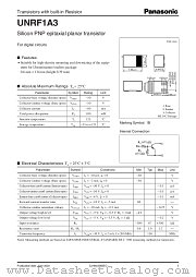 UNRF1A3 datasheet pdf Panasonic