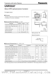 UNR32A7 datasheet pdf Panasonic