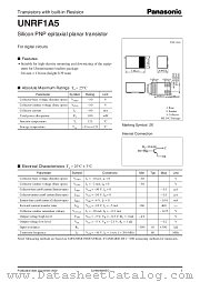 UNRF1A5 datasheet pdf Panasonic