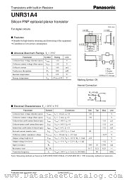 UNR31A4 datasheet pdf Panasonic