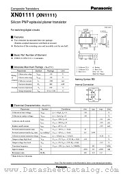 XN01111 datasheet pdf Panasonic