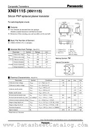 XN01115 datasheet pdf Panasonic