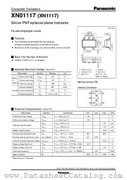 XN1117 datasheet pdf Panasonic