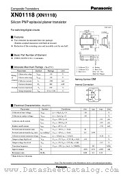 XN01118 datasheet pdf Panasonic