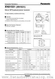 XN1531 datasheet pdf Panasonic