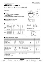 XN1872 datasheet pdf Panasonic