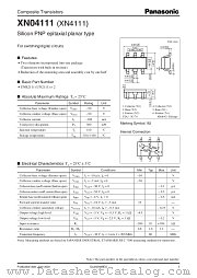 XN04111 datasheet pdf Panasonic