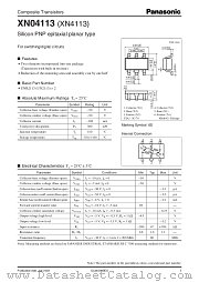 XN4113 datasheet pdf Panasonic