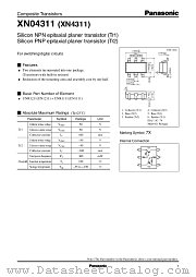 XN04311 datasheet pdf Panasonic