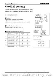 XN04322 datasheet pdf Panasonic