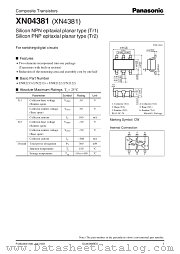 XN04381 datasheet pdf Panasonic