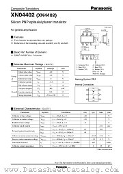 XN4402 datasheet pdf Panasonic