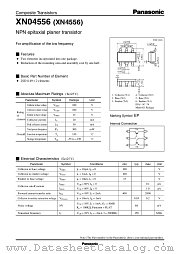 XN4556 datasheet pdf Panasonic