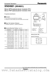 XN4601 datasheet pdf Panasonic