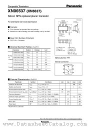 XN6537 datasheet pdf Panasonic