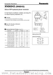 XN06542 datasheet pdf Panasonic