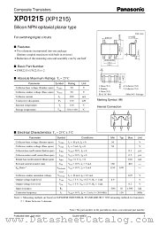XP1215 datasheet pdf Panasonic