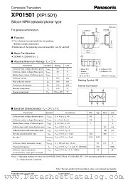 XP1501 datasheet pdf Panasonic