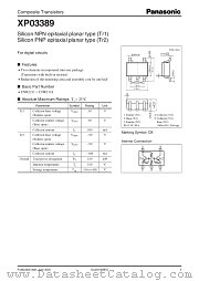 XP03389 datasheet pdf Panasonic