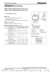 XP4314 datasheet pdf Panasonic