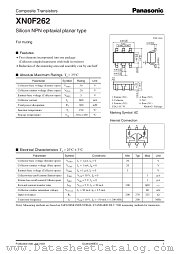 XN0F262 datasheet pdf Panasonic