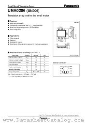 UNA0206 datasheet pdf Panasonic