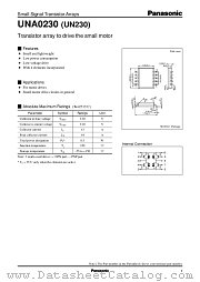 UN230 datasheet pdf Panasonic