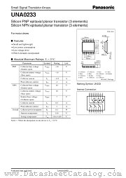 UNA0233 datasheet pdf Panasonic