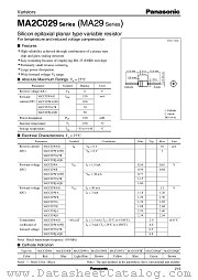 MA29W datasheet pdf Panasonic