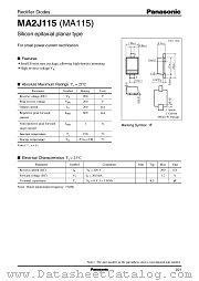 MA2J115 datasheet pdf Panasonic