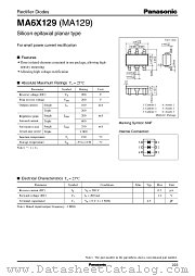 MA6X129 datasheet pdf Panasonic