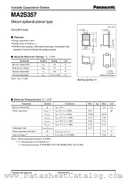 MA2S357 datasheet pdf Panasonic
