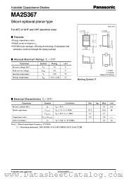 MA2S367 datasheet pdf Panasonic