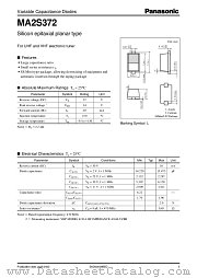 MA2S372 datasheet pdf Panasonic