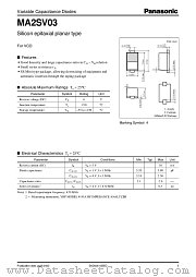 MA2SV03 datasheet pdf Panasonic