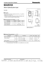 MA2SV04 datasheet pdf Panasonic