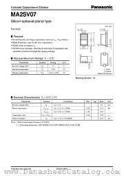 MA2SV07 datasheet pdf Panasonic