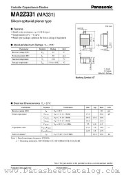 MA331 datasheet pdf Panasonic