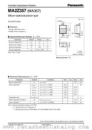 MA2Z357 datasheet pdf Panasonic