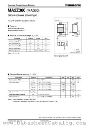 MA2Z360 datasheet pdf Panasonic