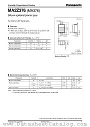 MA2Z376 datasheet pdf Panasonic
