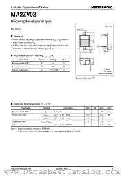 MA2ZV02 datasheet pdf Panasonic