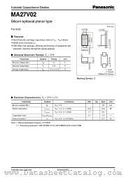 MA27V02 datasheet pdf Panasonic