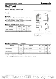 MA27V07 datasheet pdf Panasonic