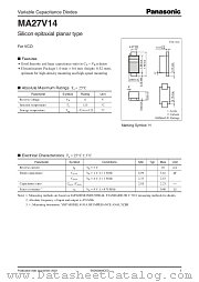 MA27V14 datasheet pdf Panasonic