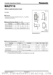 MA27V16 datasheet pdf Panasonic