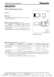 MA26V01 datasheet pdf Panasonic