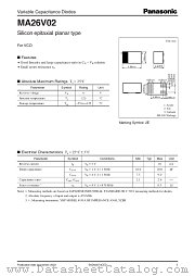 MA26V02 datasheet pdf Panasonic