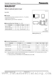 MA26V07 datasheet pdf Panasonic