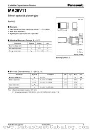 MA26V11 datasheet pdf Panasonic